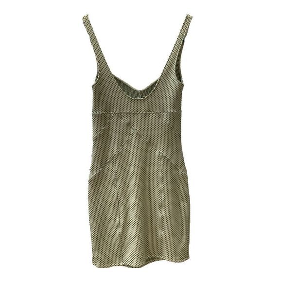 INTIMATELY FREE PEOPLE Women's Dress Mini Bodycon Tank Dot Textured Cream Green - Picture 3 of 4